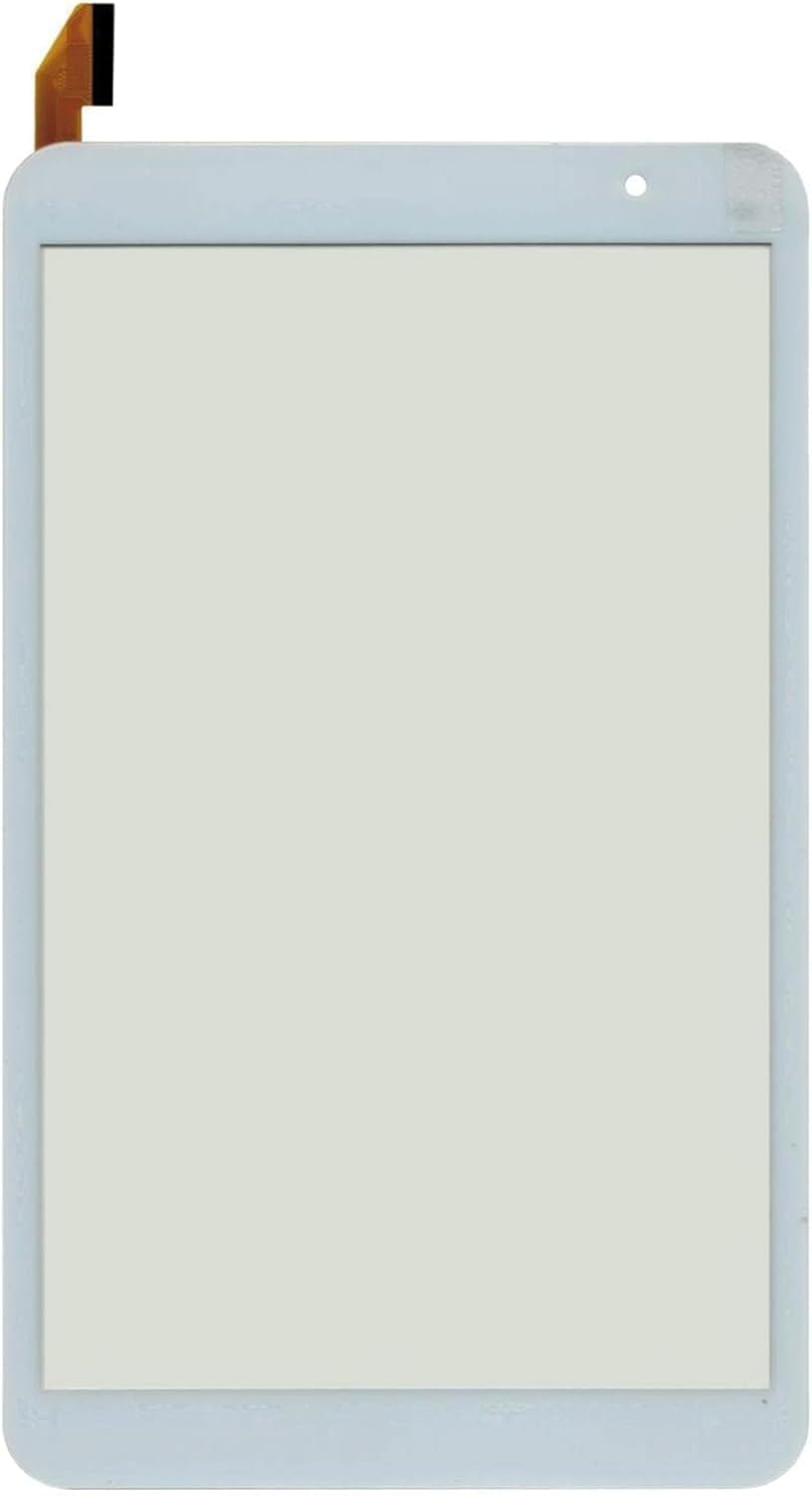 Audiosystem TOUCH SCREEN VETRO per Tablet CLEMENTONI Clempad Revolution V62925 V60974 16775 Bianco 8" con Biadesivo Ricambio Touchscreen Digitizer (Display Non Incluso)