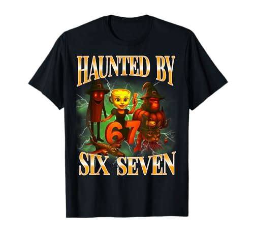 Haunted by Six Seven Funny Italian Brainrot 67 Meme Kids T-Shirt