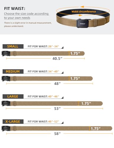 Image of IDOGEAR SPORTS Quick-Adjust Tactical Ratchet Belt | Heavy-Duty 1000D Nylon for EDC, CCW & Duty Use