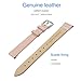 MZBUTIQ 8mm Pink Thin Genuine Slim Leather Replacement Watch Band Soft Durable for Women