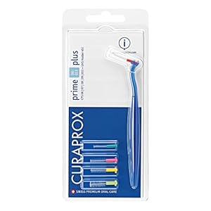 Curaprox – Curaprox interdental brushes with holder (mix of sizes Prime 06 011 Plus) 5 pcs –