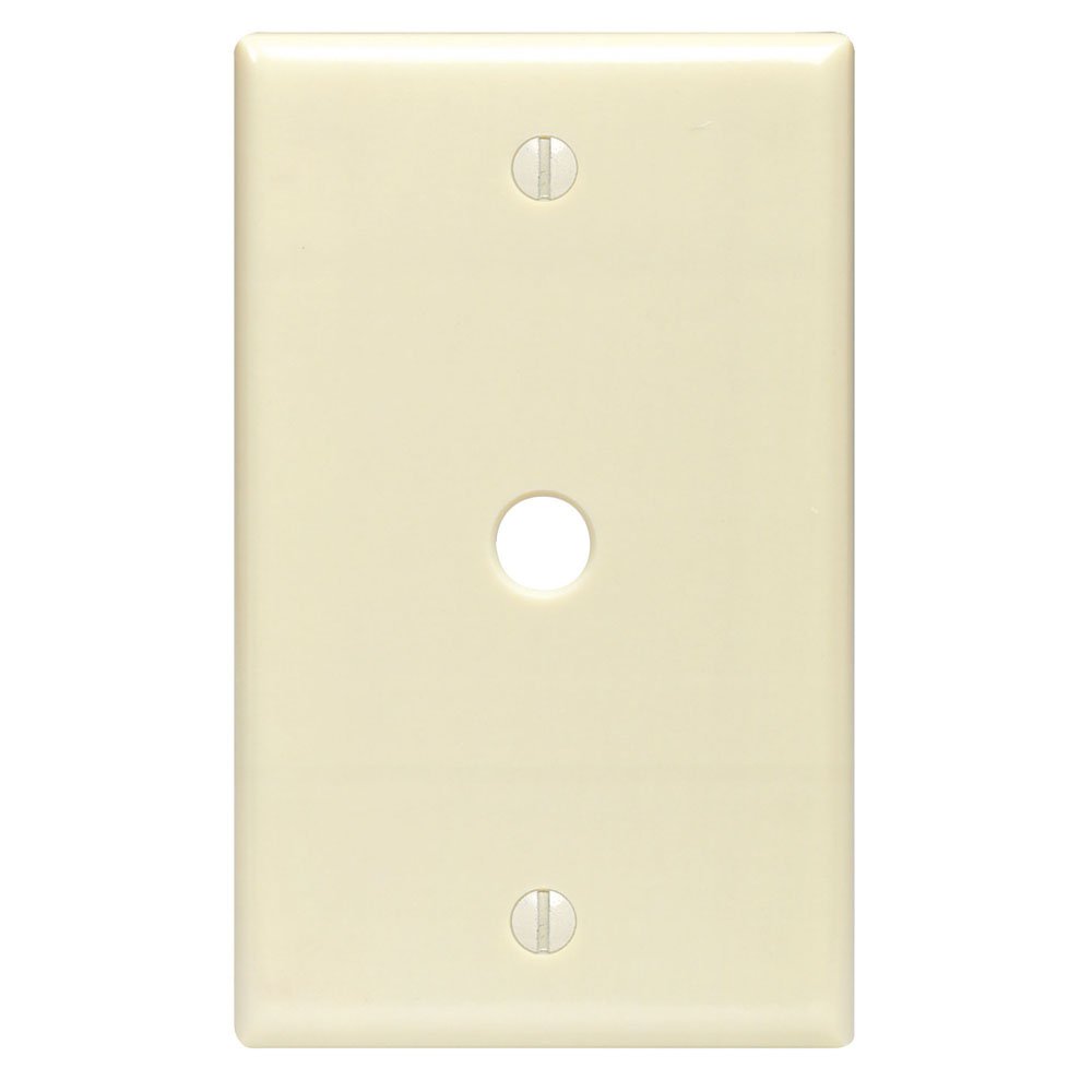 Leviton80513-I IV WP 1G TEL/CABLE,312 HOLE MIDWAY SIZE