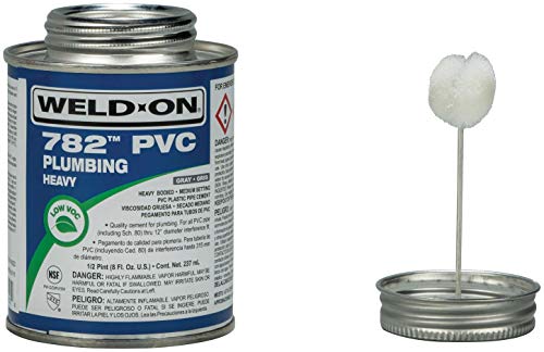 Cemento solvente PVC gris 8 oz Weld-On 14023 miniatura 3