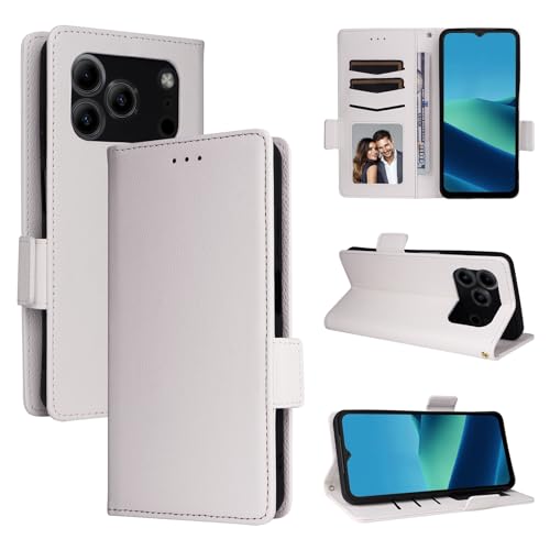 �X�}�z�P�[�X �Ή��@�� for Doogee Note 56 (Pro) / Note 56 Plus �t���b�v�L�b�N�X�^���h���C���J�[�h�X���b�g�E�H���b�g�J�o�[ White