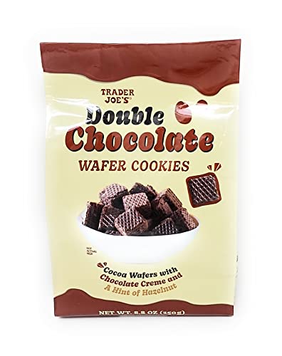 Trader Joe's Double Chocolate Wafer Cookies Net Wt. 8.8 Oz (250G) - Pack Of 2 #TOP1