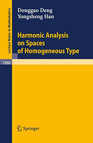 Harmonic Analysis on Spaces of Homogeneous Type (Pb) view 2