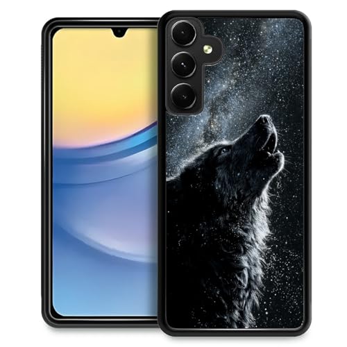 Coque Samsung Galaxy A15 antidérapante évitant chutes motif loup