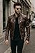 Elyora Men’s Leather Jacket Classic Biker Style Motorcycle Coat Fit Fashion Outerwear for Casual, Travel & Work Lightweight Fall & Winter Jackets for Men (US, Alpha, Large, Regular, Regular, Brown)