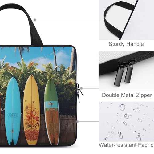 Housse ordinateur portable 10 pouces Surf's Up avec finitions soignées style surf