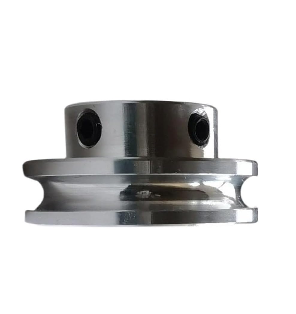 Polea de aluminio de una sola ranura de 100 mm para eje de motor, solución de transmisión duradera y versátil (16 mm)