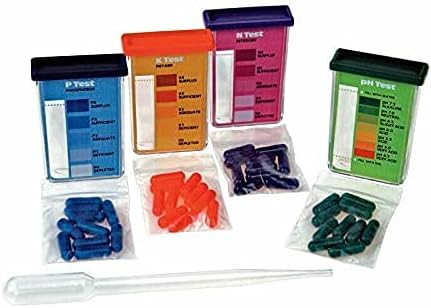 Soil Test Kit Lawn Flower Plant Test Garden Tester for Soil pH Nitrogen Phosphorous and Potash 1601, Supplied and Shipped from The USA.