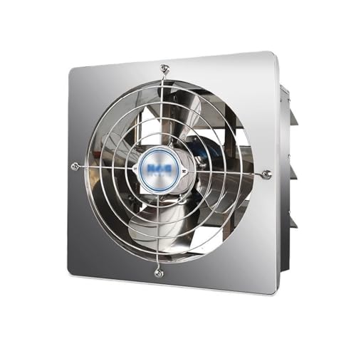 Extractor de Aire Extractor de acero inoxidable Extractor de cocina Tipo de ventana Potente ventilador de ventilación silencioso Extracción de humo Extractor doméstico ventilador de baño(8inch)