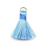 Duories 50 mini ciondoli a nappa 3 cm in cotone con frange nappa
