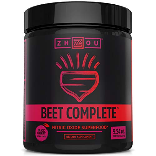 Zhou Nutrition Beet Complete, Nitric Oxide Superfood Powder Preworkout Formulated to Boost Performance