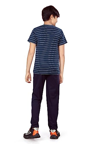 Image of Kids Night Suit for Boys - Cotton Set of Pyjama & T-Shirt Sleepwear - Lightweight & Comfortable Night Wear for Kids