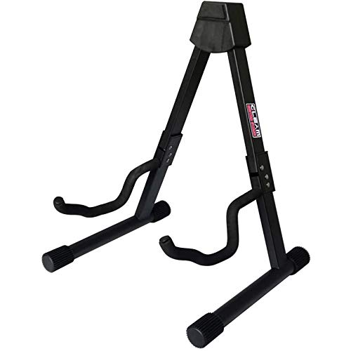 GLEAM Guitar Stand - Universal for Acoustic Electric and Classic Guitars and Bass (Standard)