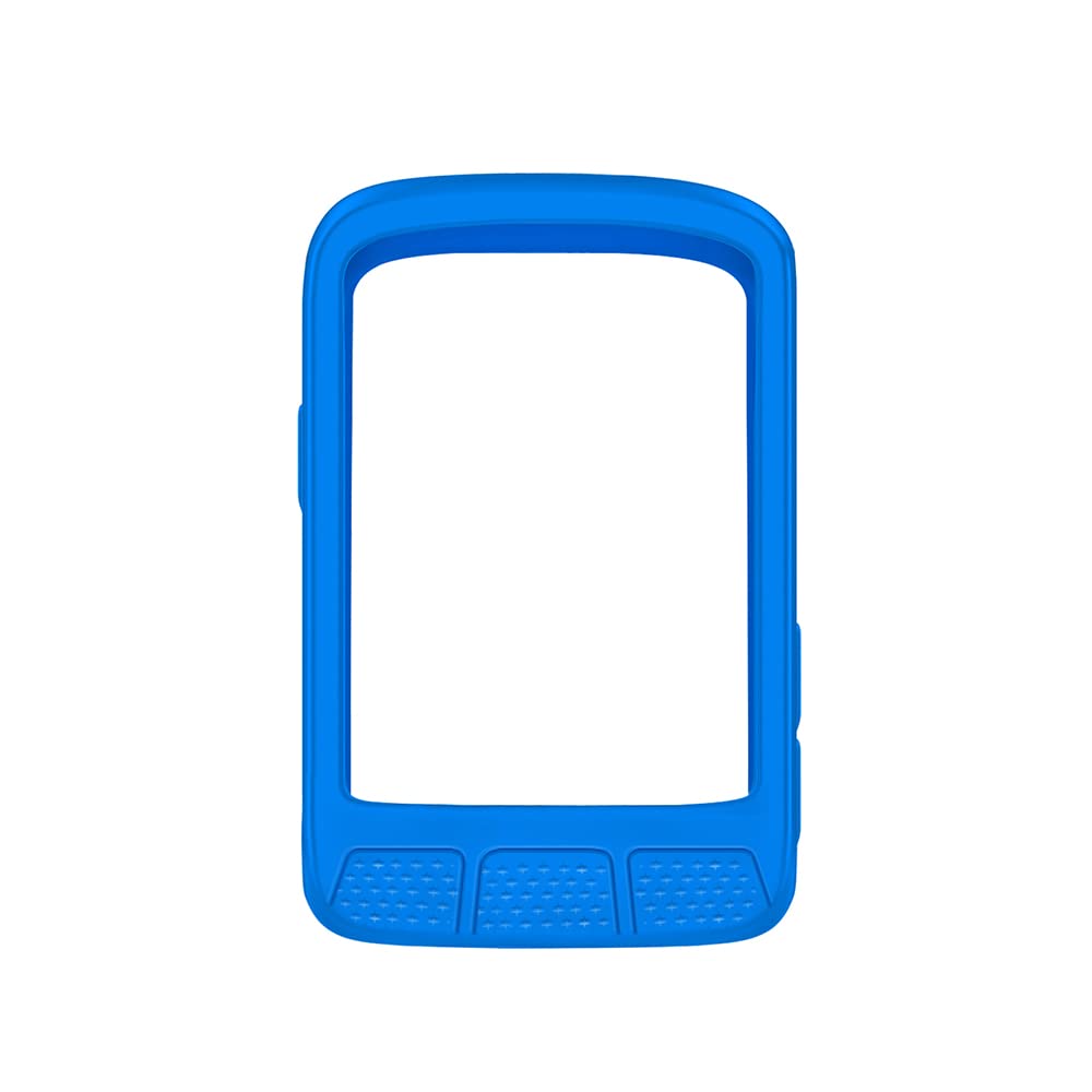 Voikoli Custodia protettiva in morbido silicone compatibile con Wahoo ELEMNT ROAM V2, GPS per computer da bicicletta, colore blu