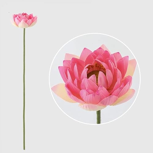 JUAKSQZYI Fake Flowers Simulation Lotus Lea Lifelike Water Lily Buds Ornaments Silk Artificial Flower Lotus Seedpod Household(Color16)