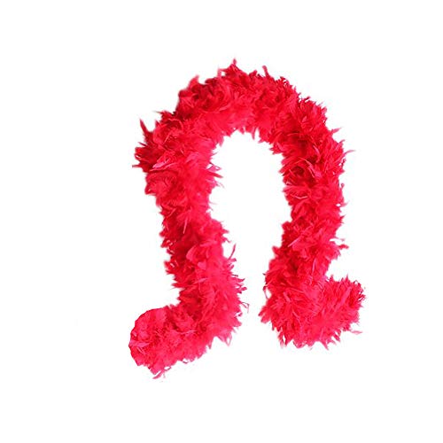 Cynthia's Feathers 80g Turkey Chandelle Feather Boas Over 30 Color & Patterns (Red) Cynthia's Feathers 80g Turkey Chandelle Feather Boas Over 30 Color & Patterns (Red)
