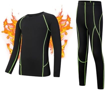 Durio Boys Thermal Underwear Set Kids Long Johns Winter Soft Base Layer Girls