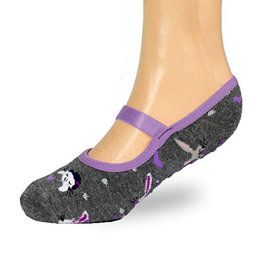 Kit com 3 Meias Feminina Sapatilha Antiderrapante Pilates 34 a 39 Sortidas (34 a 39)