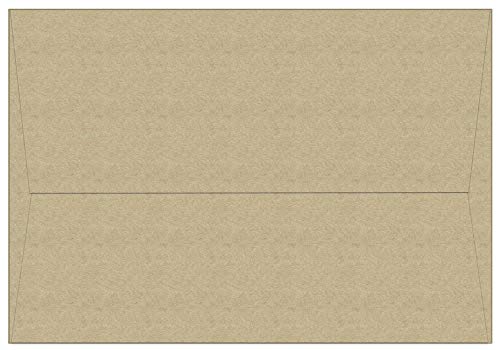 Note Card Cafe A1 5.125 x 3.625 in Brown Kraft Envelopes | 100 Pack | Sealable, Square Flap, Blank | Perfect for Invitations, Greeting Cards, Baby Showers, Weddings, Mailing, Crafts, Notes | Printable