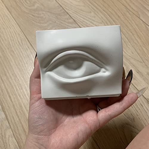 Creative Eye Shape Plaster Flower Pot Silicone Mold Succulent Planter Vase Cactus Concrete Mold Epoxy Resin Candle Pen Holder Cement Clay Mould #TOP4