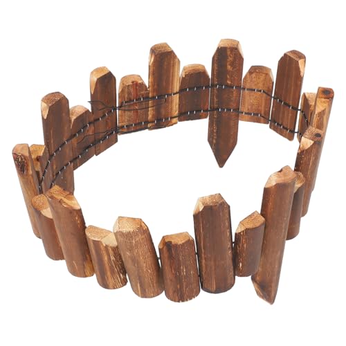 Lurrose Recinzione da Giardino in Legno Antimuffa Bordatura per Prato e Aiuola Recinto Esterno per Cortile Protezione Piante e Arbusti Facile Montaggio e Riutilizzabile