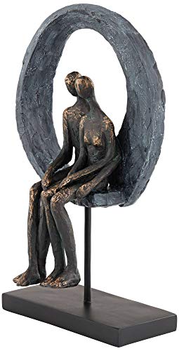 Studio 55D YM804718A-1 Abstract Couple 12 Inch High Antique Brass Sculpture thumb #6