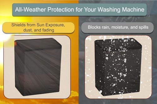 Image of Stylista Polyester Washing Machine Cover Compatible for Godrej 8 KG Semi-Automatic Top Loading WSEDGEULTS805.0DB2MCSGR, Military