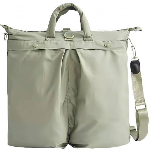 [Gulenvailo] トートバッグ メンズ 4WAY メッセンジャーバッグ ファスナー付き a4収納/撥水 手さげカバン ショルダーバッグ 男女兼用 肩掛けバッグ キャンパストート 通勤 通学 旅行 Lサイズ