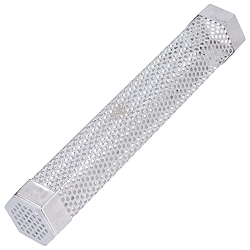 Tubo per Fumo, Comodo Tubo per Affumicatore Portatile, Grande capacità, Acciaio Inossidabile 304, Resistente Al Calore, per Cibi Alla Griglia per Affumicatura a Freddo-caldo