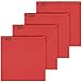VULCAN Brands Red Safety Flag with Wire Loop for Wide and Oversize Load Marking On Moving Vehicles (18'' x 18'' - Vinyl Coated Polyester Construction - 4 Pack)