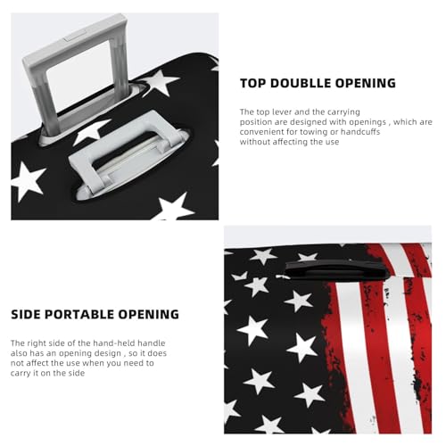Travel Luggage Cover Vintage America Flag 5 Fashion Washable Baggage Suitcase Protector Fit For Luggage Medium4