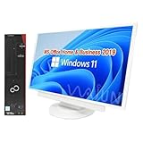 【整備済み品】富士通 デスクトップPC D587/D588/22型液晶セット/第8世代 i5-8400/Win11 Pro/MS Office H&B 2019/wajunのwifi/Bluetooth/DVD/16GB/256GB SSD image