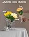 FERLLY Fake Tulips with Light, 15 Pcs Tulips Artificial Flowers, Real Touch Tulip Bouquet, Flower Lamp Gifts for Mom, Battery Operated, Holiday Home Kitchen Wedding Decor
