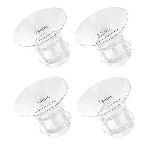 Image of 4PCS Flange Insert 13mm Compatible with Medela/Spectra/Willow/TSRETE/Momcozy S9/S12/S9Pro/S12Pro Breastpump 24mm Shields, Reduce 24mm Nipple Tunnel Down to Correct Size, Pump Parts Replace