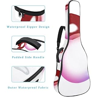 Housse imperméable pour guitare acoustique avec double bandoulière et poche Motif art abstrait, Multicolore 05, 42.9×16… - Les Beatles, Paul McCartney, John Lennon, RIngo Starr, George Harrison Housse imperméable pour guitare acoustique avec double bandoulière et poche Motif art abstrait, Multicolore 05, 42.9x16… – Image 4