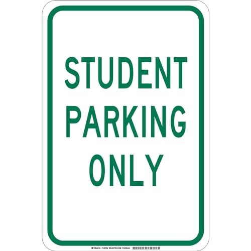 Panneau Parking Only Student Brady 129750 haute visibilité 45x30 cm
