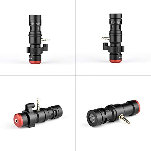 Mini microphone smartphone Jack 3.5mm plug-in pour enregistrement vidéo