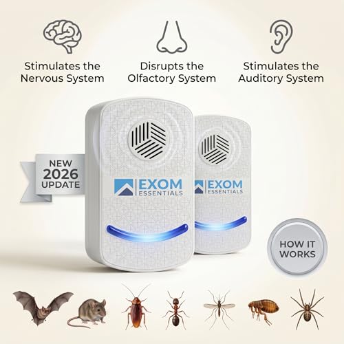 Image of T-24, Ultrasonic Pest Repeller Wall Plug-in Most Effective Than Repellents - Get Rid of - Rodents, Squirrels, Mice, Rats, Bats, Roaches, Ants, Spiders, Bed Bugs (6 Pack)