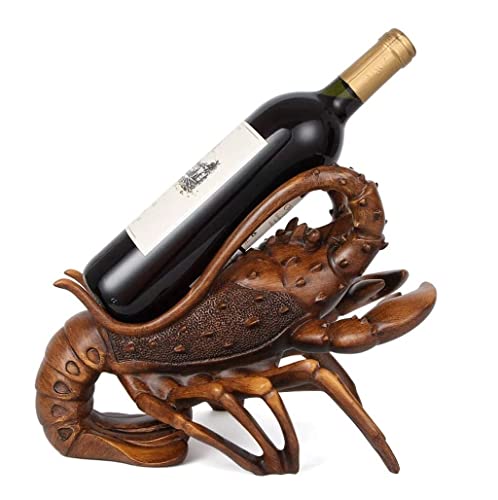 DANNMPX Botellero Vino Estante De Vino Langosta Creativo, Decoración Artesanal Resina Moderna, Bar Estanteria para Vino
