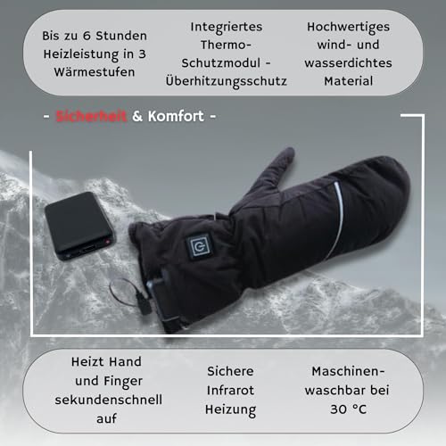 Beheizbare Handschuhe von NorthHeat Premium für Damen und Herren