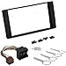 Sound-way Kit Installazione Autoradio, Mascherina 2 DIN, Adattatore Connettore ISO, Adattatore Antenna, Chiavi di Smontaggio, compatibile con FORD GALAXY/FIESTA/FOCUS/C-MAX/ S-MAX/TRANSIT