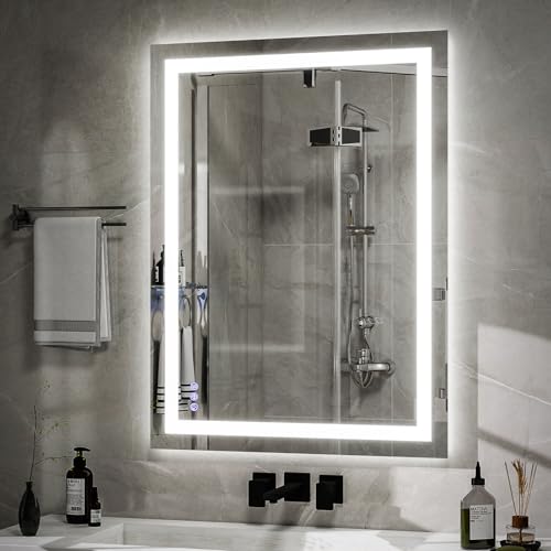 LED Bathroom Mirror 26 x 38 inches - 3 Adjustable Lighting Modes ...
