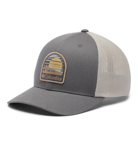 Columbia Unisex Mesh Ball Cap, City Grey/Dark Stone, XX-Large
