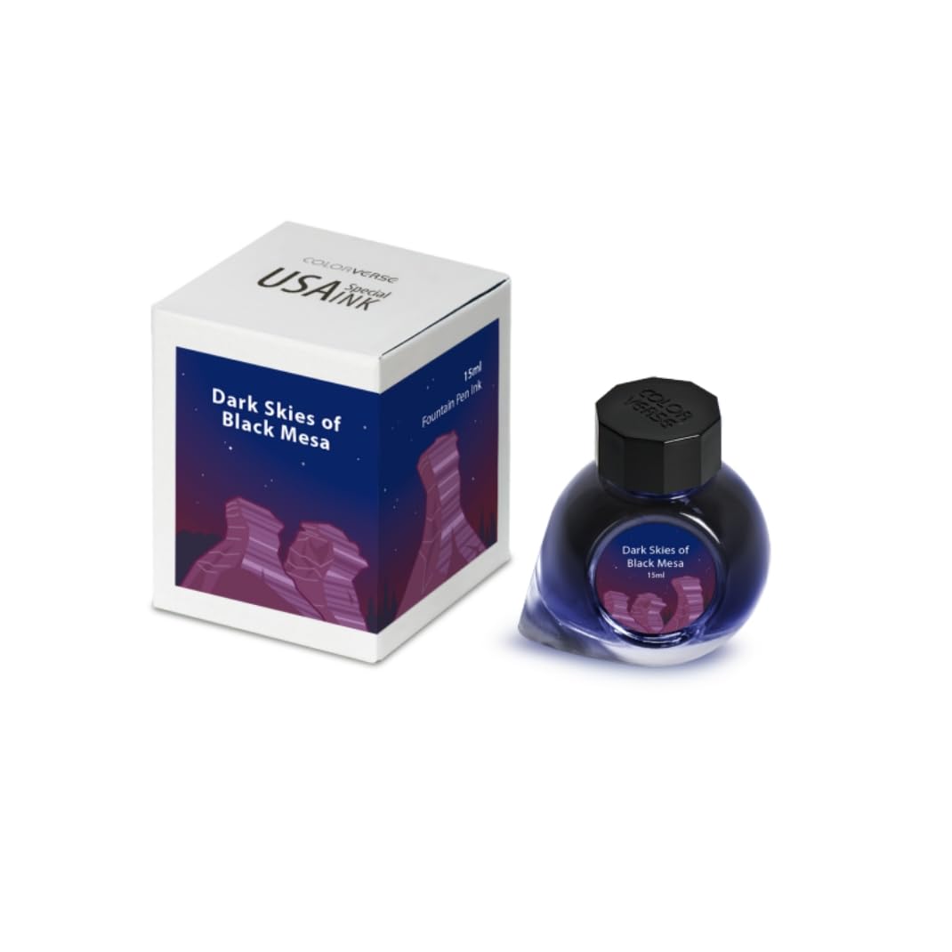 Colorverse Ink - USA Special Series - Oklahoma - Dark Skies of Black Mesa (15ml) Fountain Pen Ink