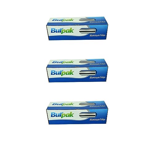 Alüminyum folyo, 30 cm x 100 metre, 12 mikron, 3 paket