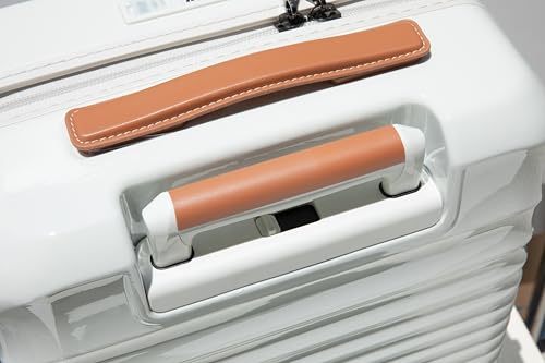 espidoo 24" Lightweight Hardshell Suitcase: ABS+PC Spinner Luggage with TSA Lock & USB Port - 360° Wheels & Wheel Lock for Travelers - Creamy White Carry On for Airplane & Business Trips2