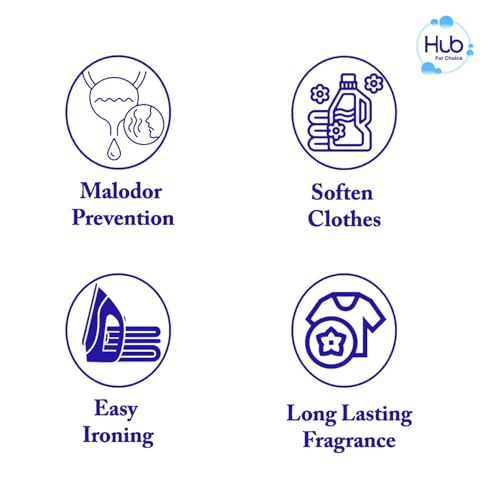 Image of Hub For Choice Fresh Lavender Fabric Conditioner, Skin Friendly, Powerful Clean, 5 Liter